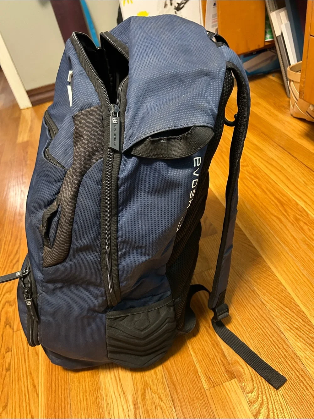 Evoshield Navy Blue Two Bat Baseball Backpack